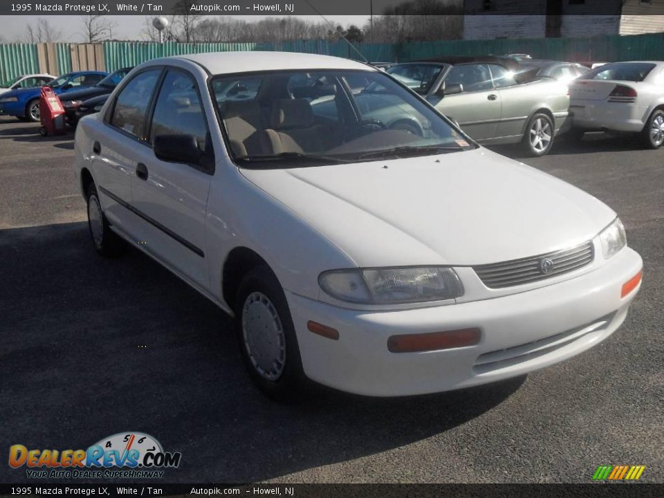 1995 Mazda Protege LX White / Tan Photo #3