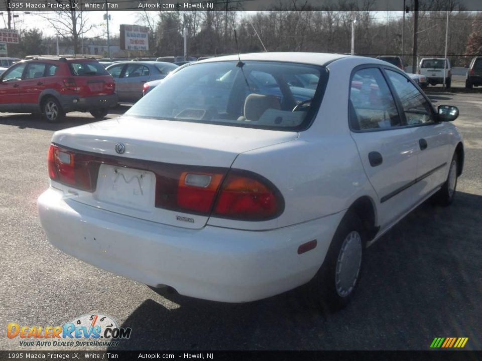 1995 Mazda Protege LX White / Tan Photo #5