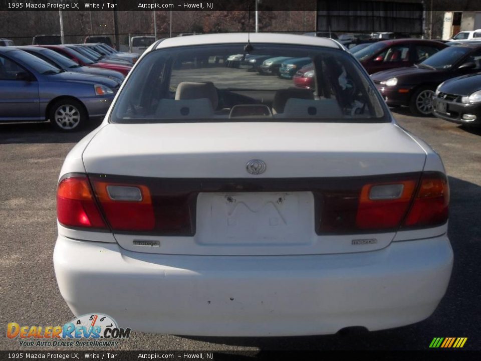 1995 Mazda Protege LX White / Tan Photo #6