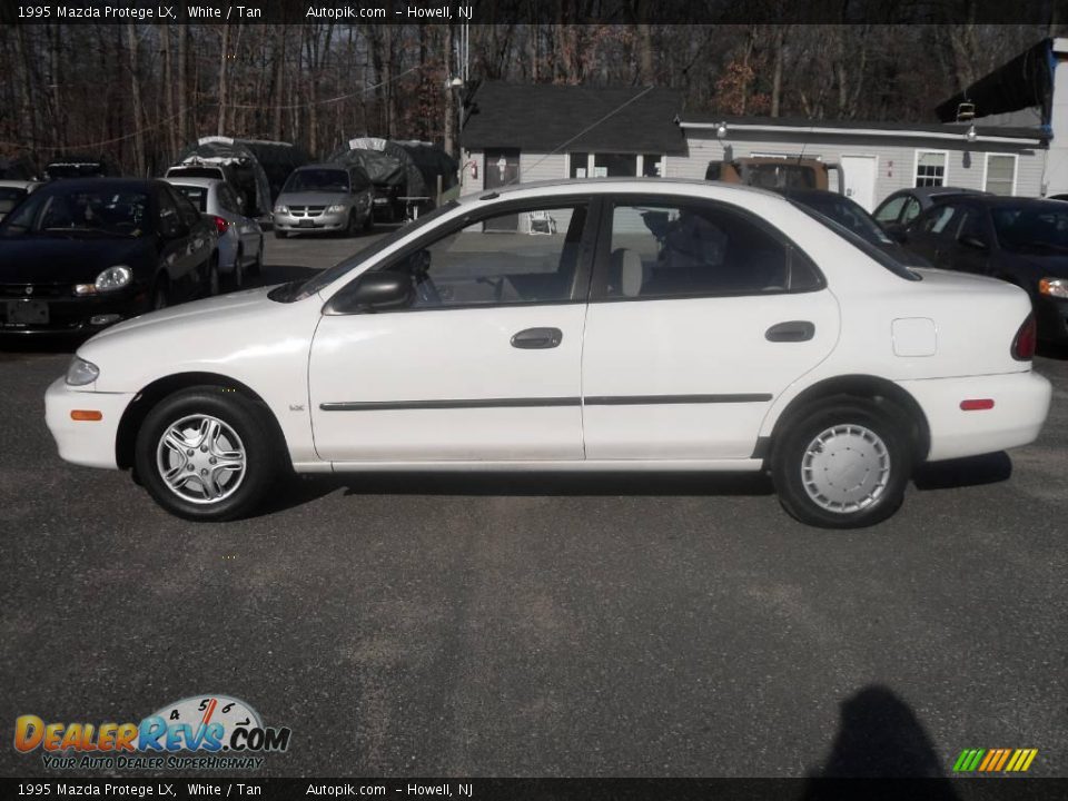 1995 Mazda Protege LX White / Tan Photo #8