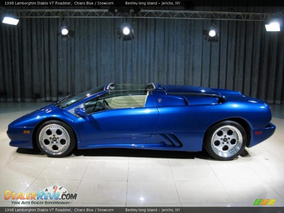 1998 Lamborghini Diablo VT Roadster Chiaro Blue / Snowcorn Photo #16