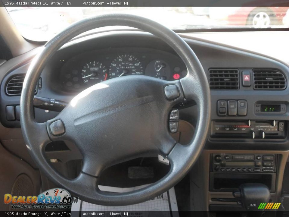 1995 Mazda Protege LX White / Tan Photo #14