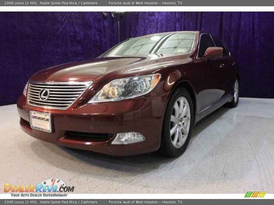 2008 Lexus LS 460 Noble Spinel Red Mica / Cashmere Photo #2