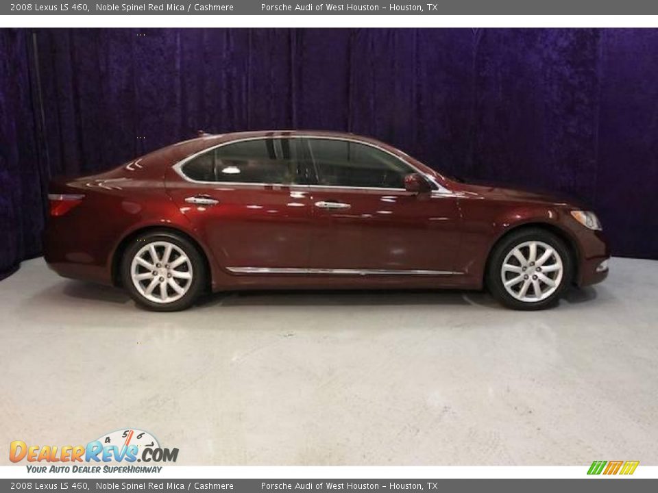 2008 Lexus LS 460 Noble Spinel Red Mica / Cashmere Photo #3