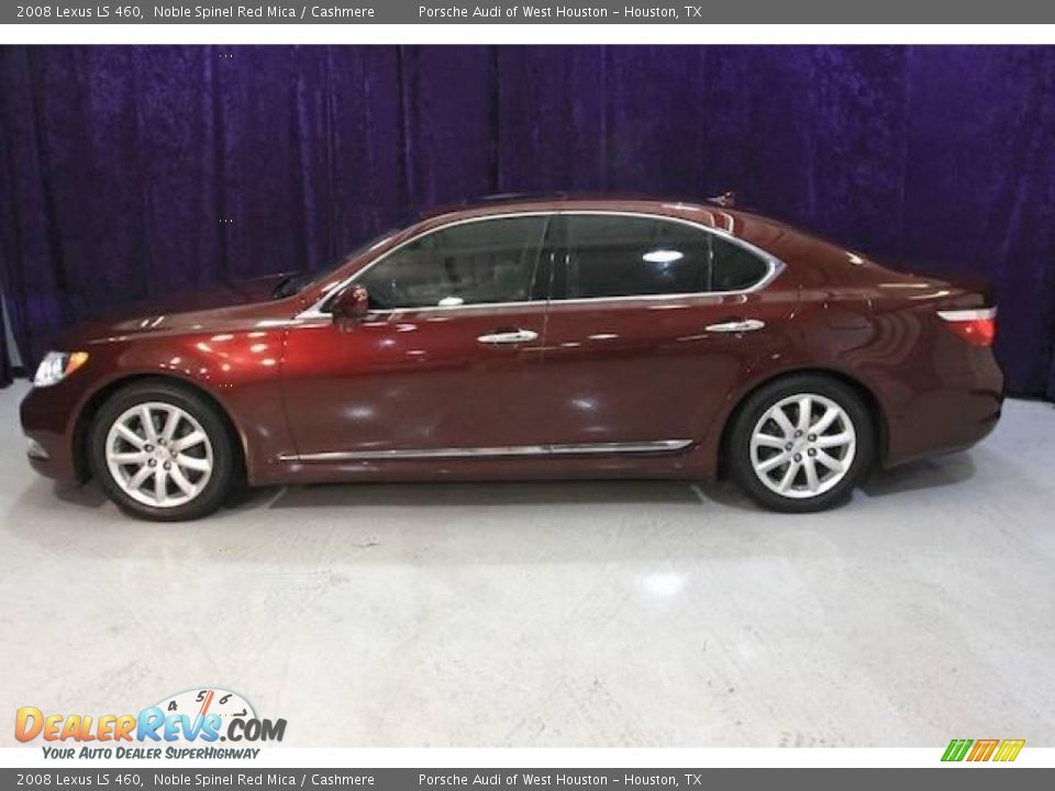 2008 Lexus LS 460 Noble Spinel Red Mica / Cashmere Photo #4