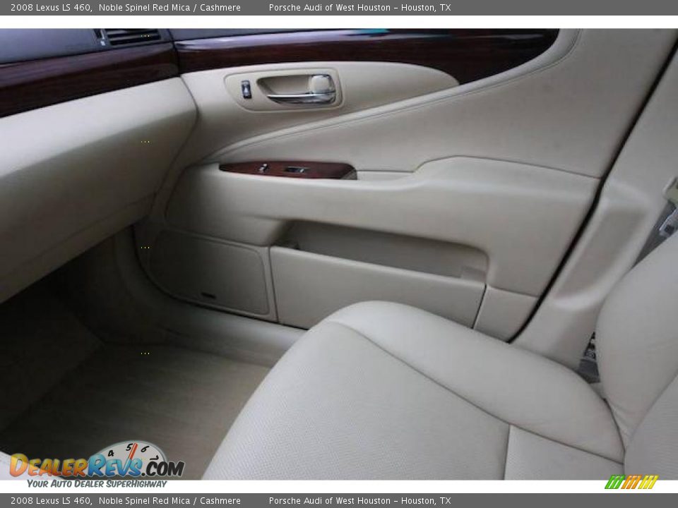 2008 Lexus LS 460 Noble Spinel Red Mica / Cashmere Photo #6