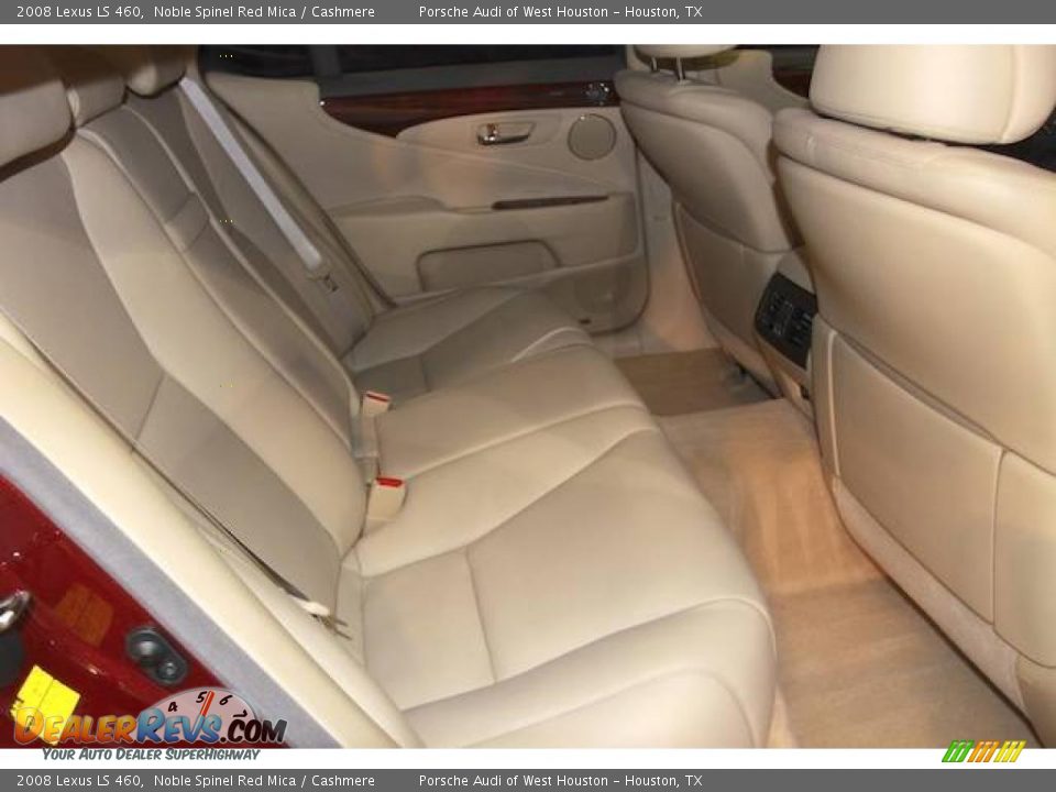 2008 Lexus LS 460 Noble Spinel Red Mica / Cashmere Photo #7