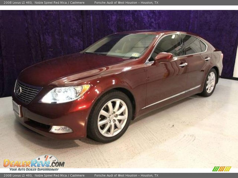 2008 Lexus LS 460 Noble Spinel Red Mica / Cashmere Photo #11