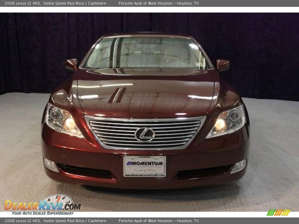 2008 Lexus LS 460 Noble Spinel Red Mica / Cashmere Photo #12