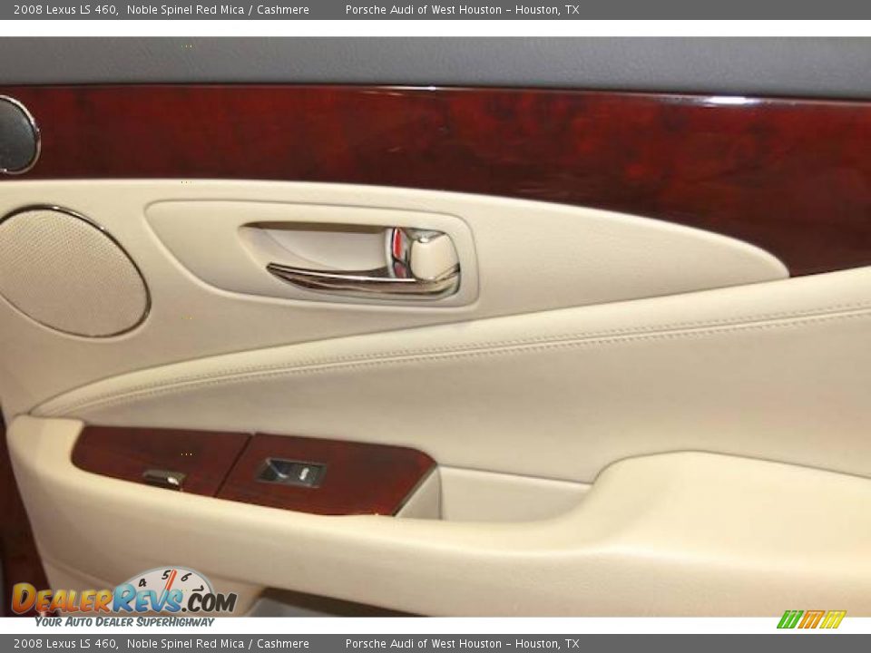 2008 Lexus LS 460 Noble Spinel Red Mica / Cashmere Photo #20