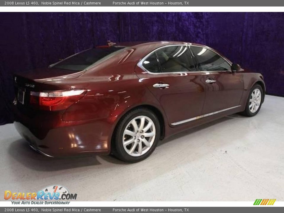 2008 Lexus LS 460 Noble Spinel Red Mica / Cashmere Photo #24