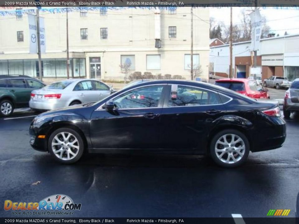 2009 Mazda MAZDA6 s Grand Touring Ebony Black / Black Photo #2