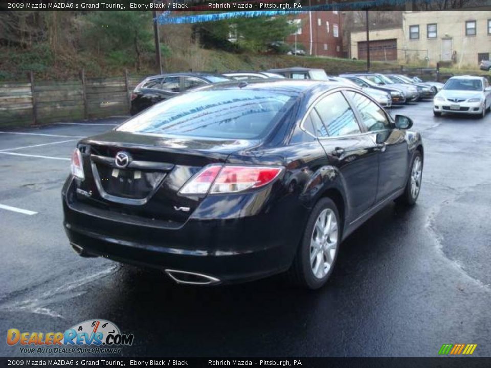2009 Mazda MAZDA6 s Grand Touring Ebony Black / Black Photo #3