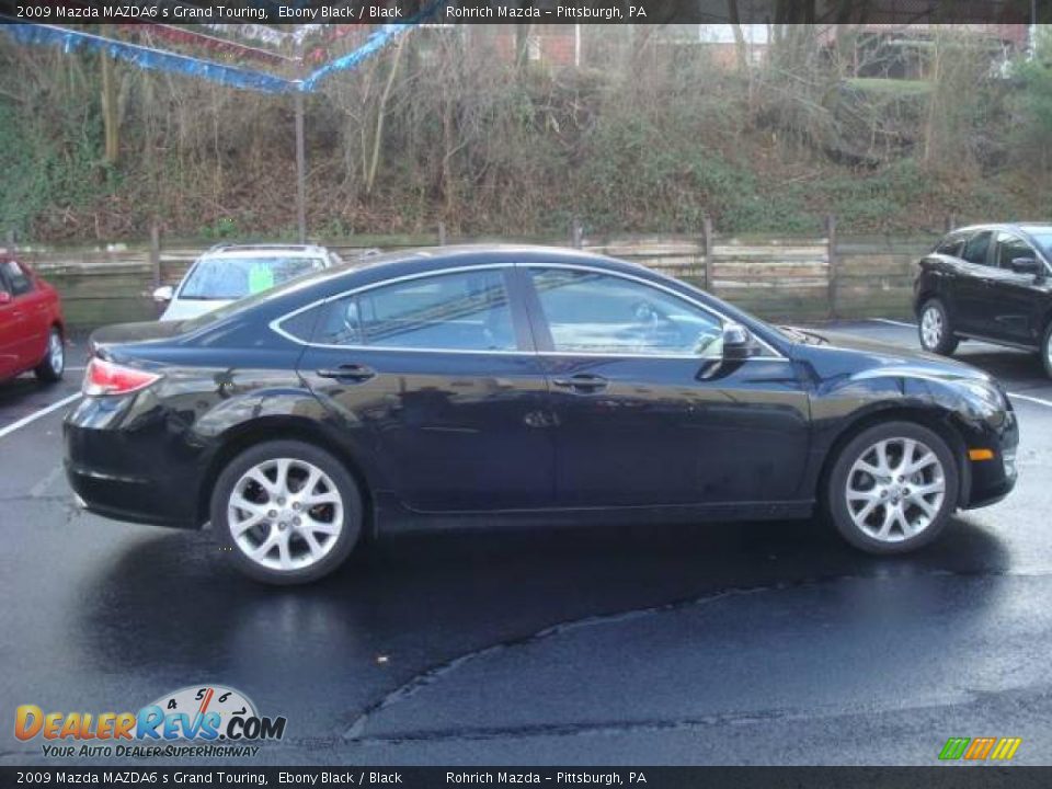 2009 Mazda MAZDA6 s Grand Touring Ebony Black / Black Photo #5
