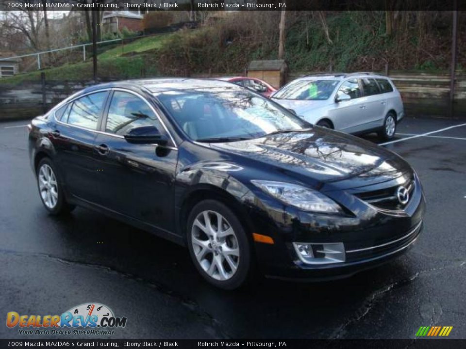 2009 Mazda MAZDA6 s Grand Touring Ebony Black / Black Photo #6