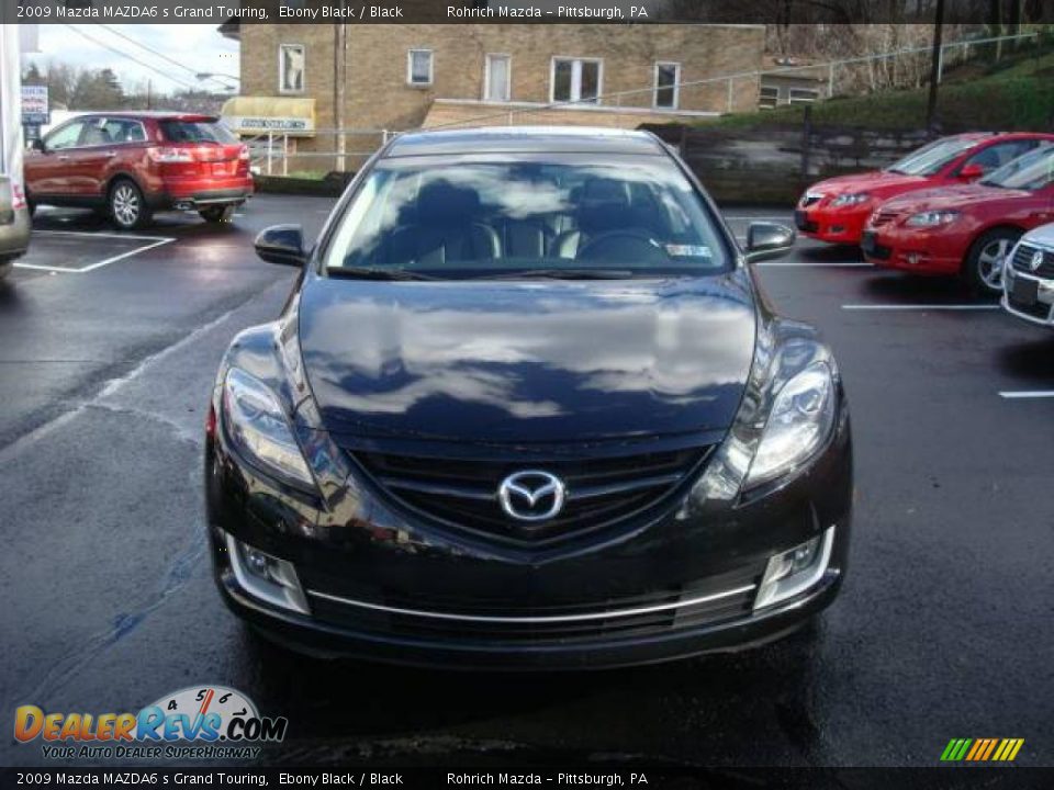 2009 Mazda MAZDA6 s Grand Touring Ebony Black / Black Photo #7