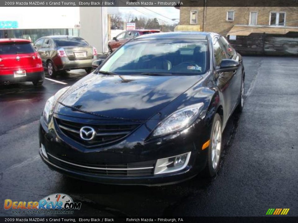 2009 Mazda MAZDA6 s Grand Touring Ebony Black / Black Photo #8