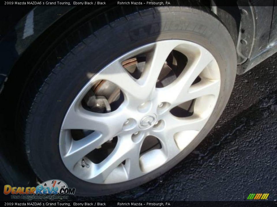 2009 Mazda MAZDA6 s Grand Touring Ebony Black / Black Photo #9