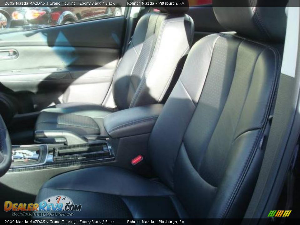 2009 Mazda MAZDA6 s Grand Touring Ebony Black / Black Photo #10