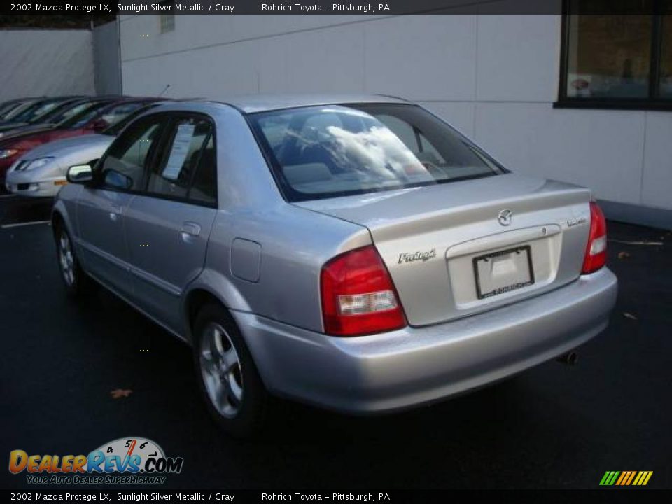 2002 Mazda Protege LX Sunlight Silver Metallic / Gray Photo #2