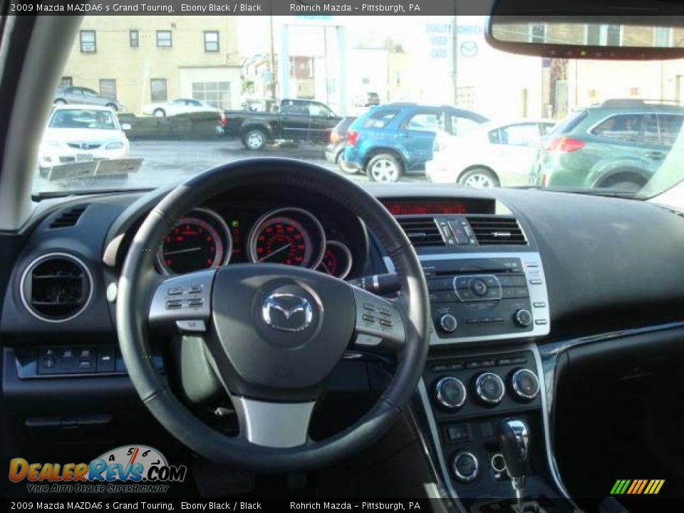 2009 Mazda MAZDA6 s Grand Touring Ebony Black / Black Photo #12