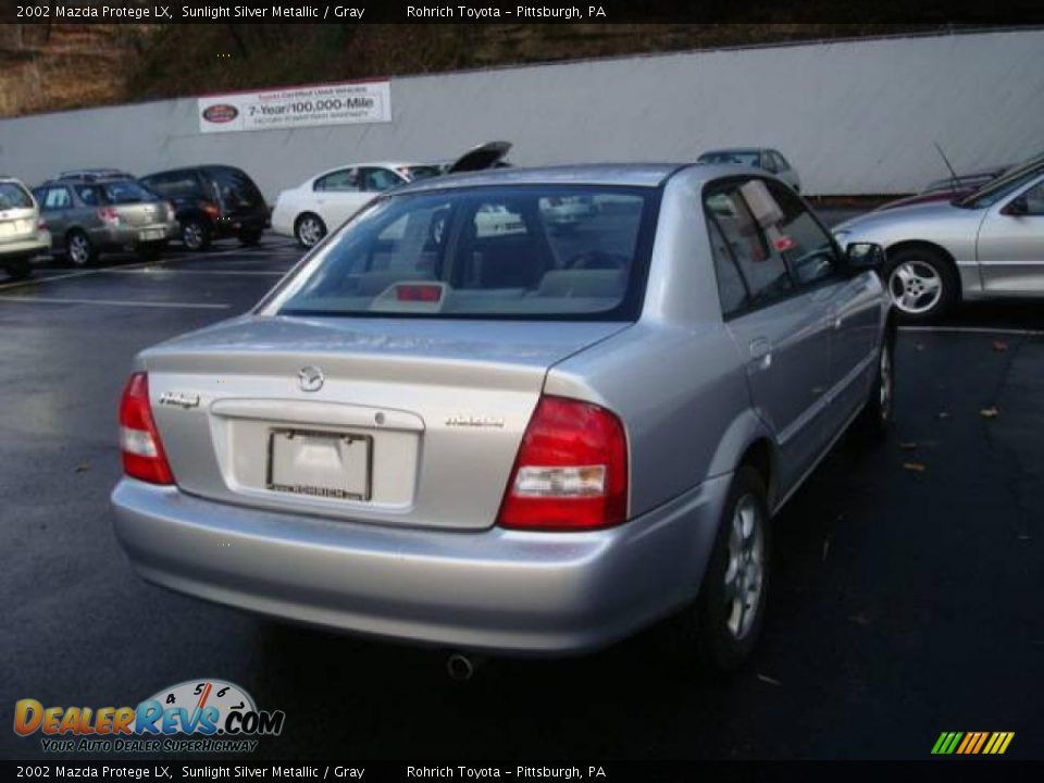 2002 Mazda Protege LX Sunlight Silver Metallic / Gray Photo #4