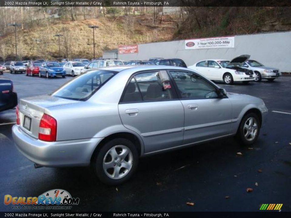 2002 Mazda Protege LX Sunlight Silver Metallic / Gray Photo #5