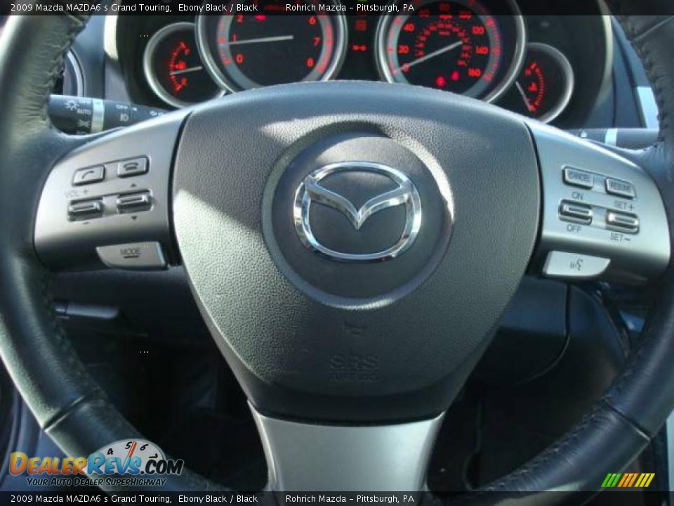 2009 Mazda MAZDA6 s Grand Touring Ebony Black / Black Photo #17