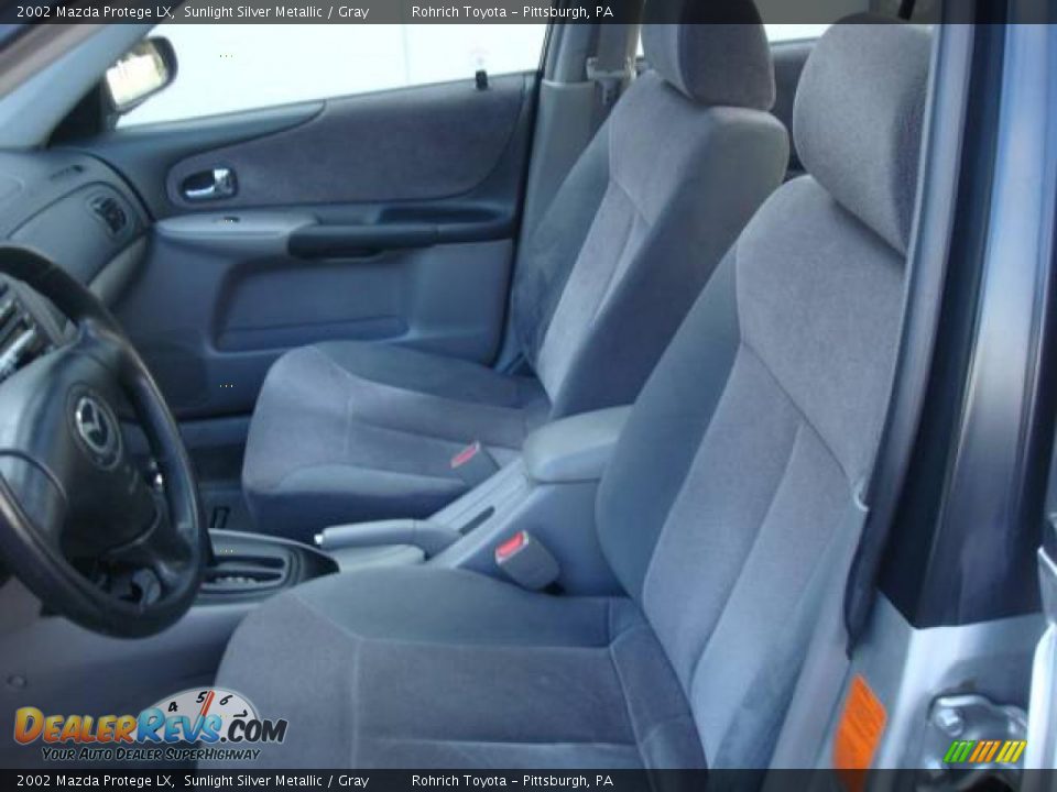 2002 Mazda Protege LX Sunlight Silver Metallic / Gray Photo #10