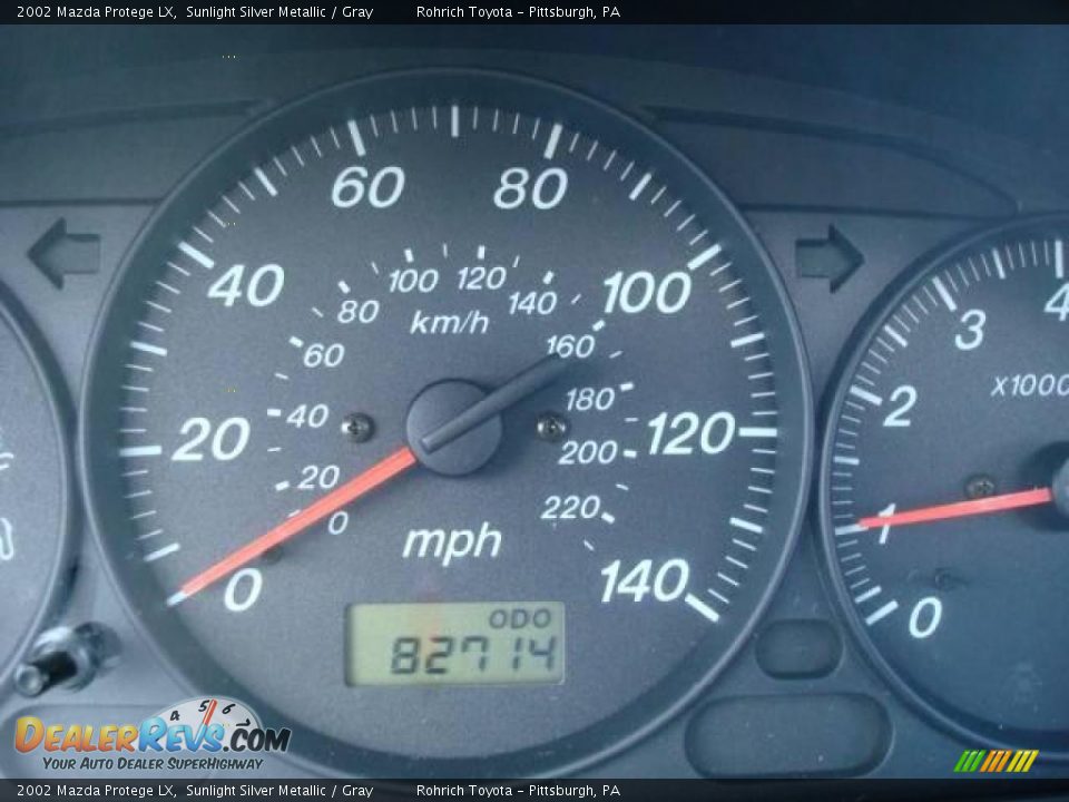 2002 Mazda Protege LX Sunlight Silver Metallic / Gray Photo #20