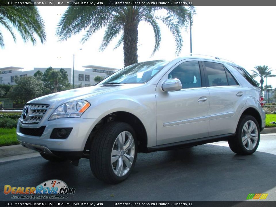2010 Mercedes-Benz ML 350 Iridium Silver Metallic / Ash Photo #2