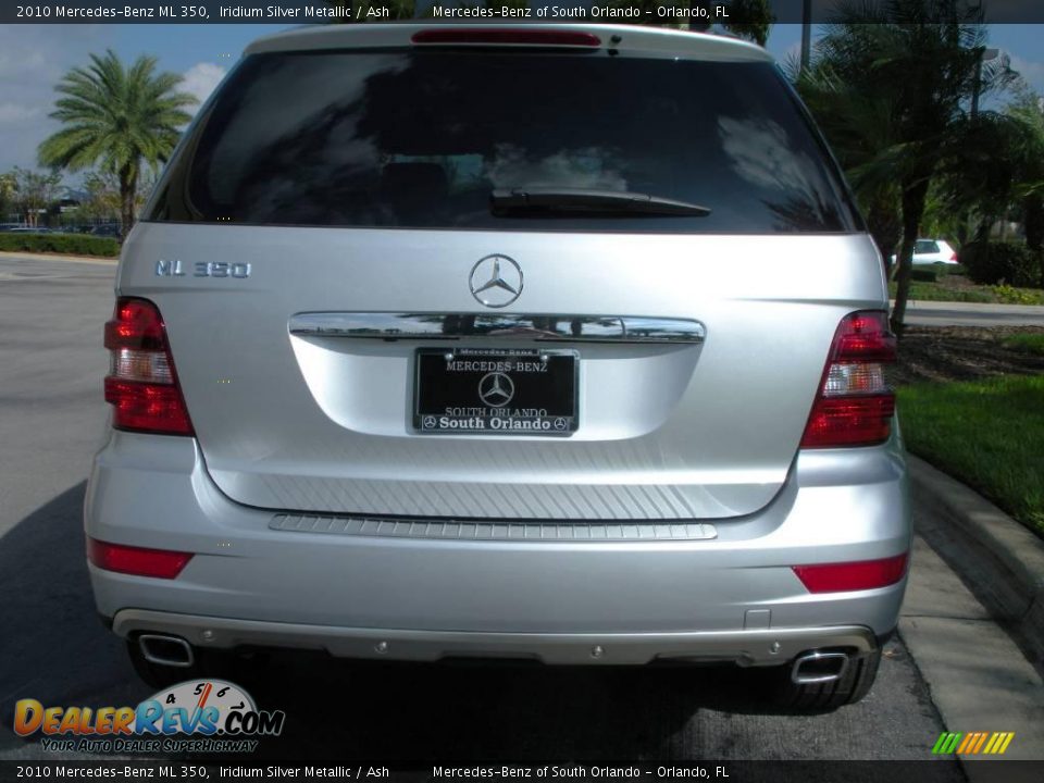 2010 Mercedes-Benz ML 350 Iridium Silver Metallic / Ash Photo #7