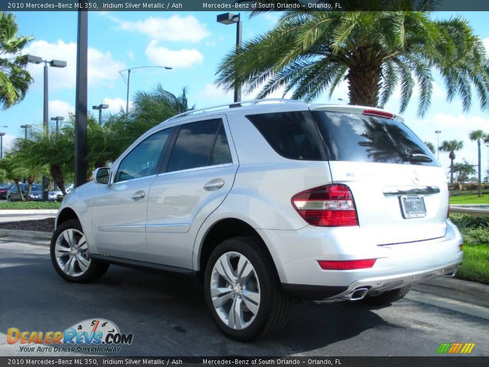 2010 Mercedes-Benz ML 350 Iridium Silver Metallic / Ash Photo #8
