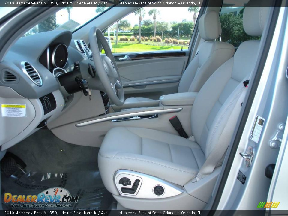 2010 Mercedes-Benz ML 350 Iridium Silver Metallic / Ash Photo #11