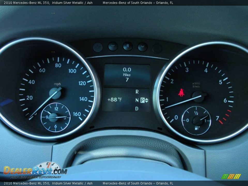 2010 Mercedes-Benz ML 350 Iridium Silver Metallic / Ash Photo #20