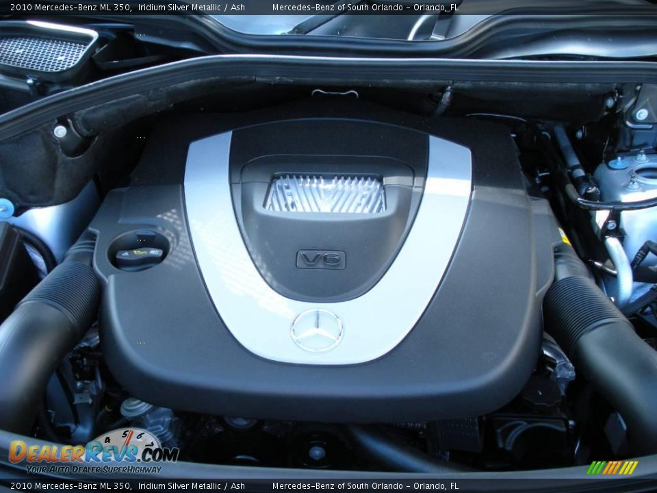 2010 Mercedes-Benz ML 350 Iridium Silver Metallic / Ash Photo #24