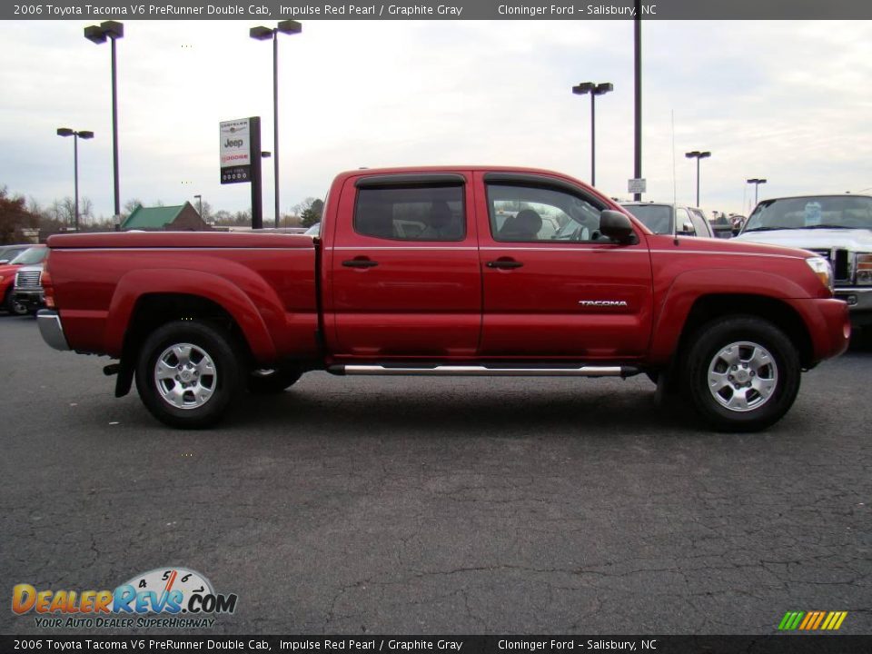 2006 Toyota Tacoma V6 PreRunner Double Cab Impulse Red Pearl / Graphite Gray Photo #2