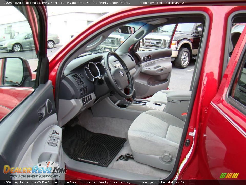 2006 Toyota Tacoma V6 PreRunner Double Cab Impulse Red Pearl / Graphite Gray Photo #8