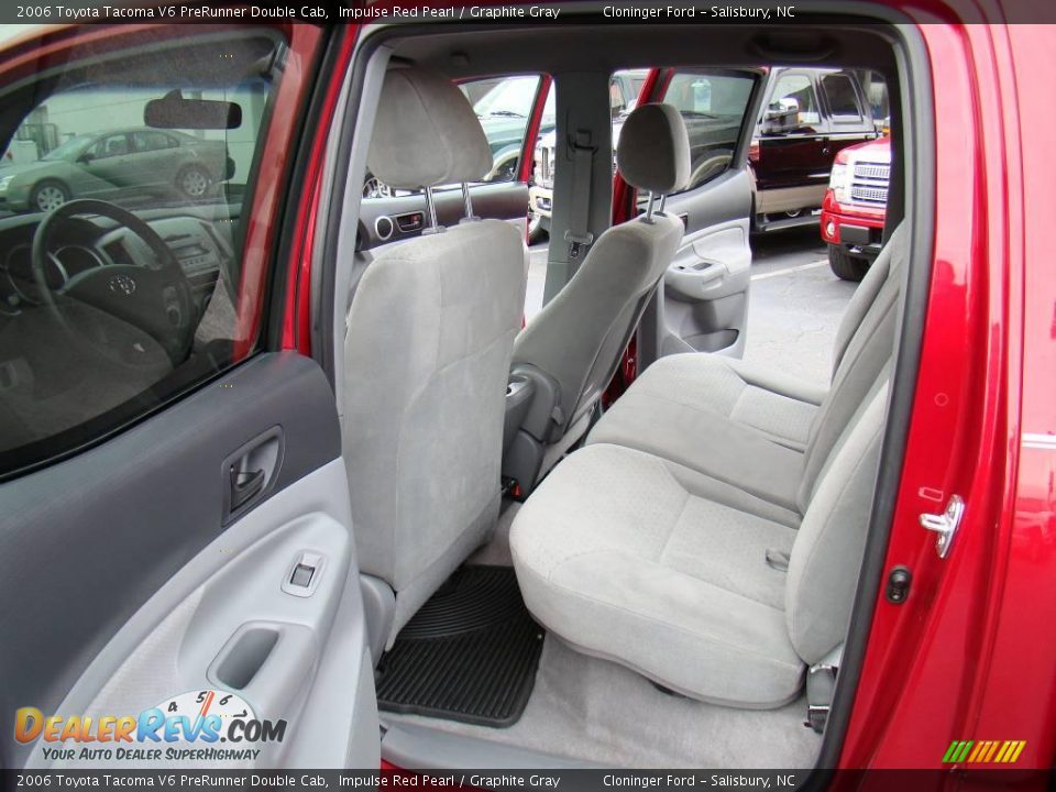 2006 Toyota Tacoma V6 PreRunner Double Cab Impulse Red Pearl / Graphite Gray Photo #9