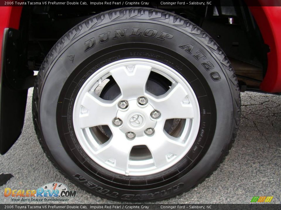 2006 Toyota Tacoma V6 PreRunner Double Cab Impulse Red Pearl / Graphite Gray Photo #15