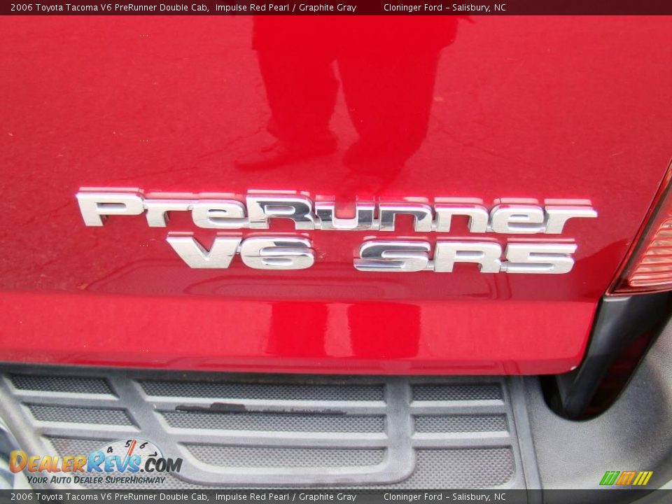 2006 Toyota Tacoma V6 PreRunner Double Cab Impulse Red Pearl / Graphite Gray Photo #16