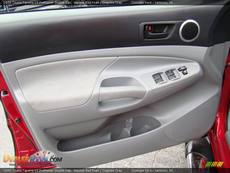 2006 Toyota Tacoma V6 PreRunner Double Cab Impulse Red Pearl / Graphite Gray Photo #17