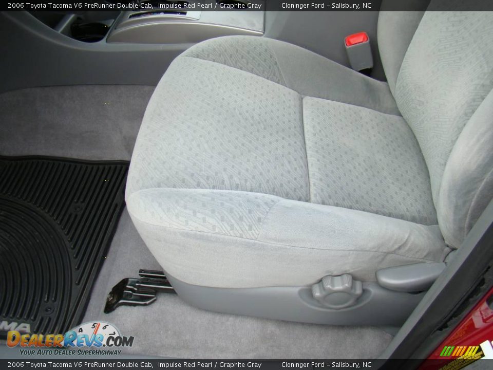 2006 Toyota Tacoma V6 PreRunner Double Cab Impulse Red Pearl / Graphite Gray Photo #18