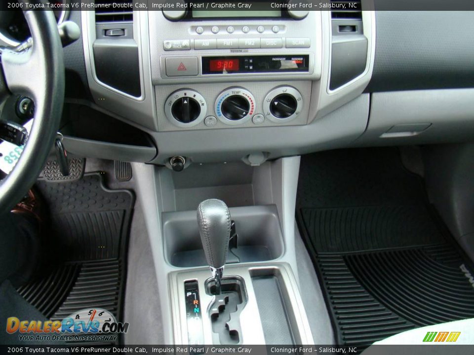 2006 Toyota Tacoma V6 PreRunner Double Cab Impulse Red Pearl / Graphite Gray Photo #24