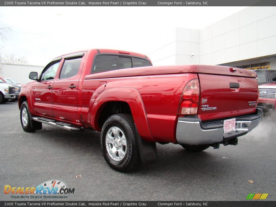 2006 Toyota Tacoma V6 PreRunner Double Cab Impulse Red Pearl / Graphite Gray Photo #25