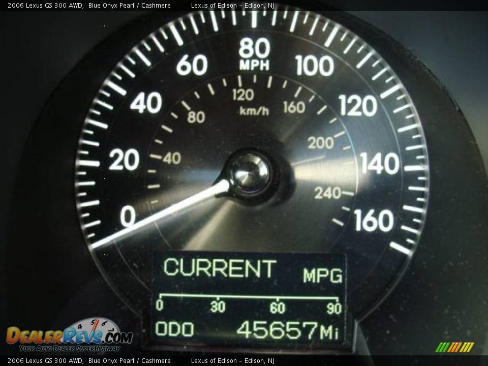 2006 Lexus GS 300 AWD Blue Onyx Pearl / Cashmere Photo #10