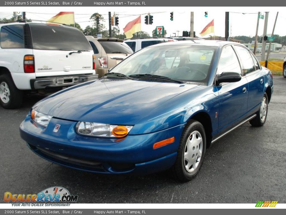 2000 Saturn S Series SL1 Sedan Blue / Gray Photo #1