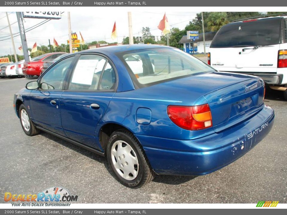 2000 Saturn S Series SL1 Sedan Blue / Gray Photo #5