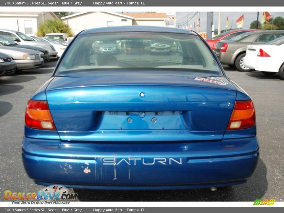 2000 Saturn S Series SL1 Sedan Blue / Gray Photo #6