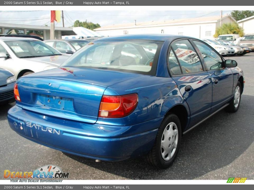 2000 Saturn S Series SL1 Sedan Blue / Gray Photo #7